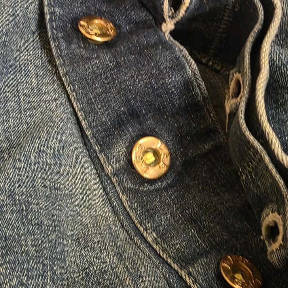 VTG Lee Denim‎ Overalls 1940s 1950s Sanforized Donut Buttons USA 29